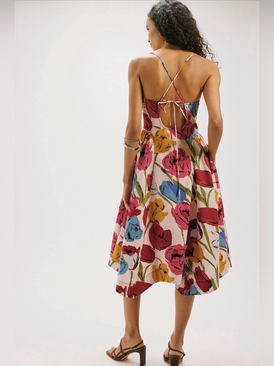 Free People Dresses & Skirts - Free People Cherish Printed Midi Dress NWT SIze 10